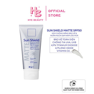 Kem chống nắng sun shield matte premium spf50 85g