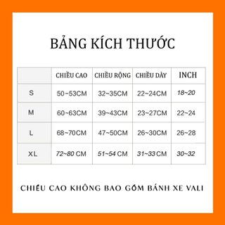 Áo bọc vali size đại XL