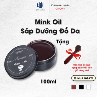 Mink oil dầu chồn màu nâu chuyên bảo dưỡng và phục hồi đồ da, túi xách, áo, ví, giày da