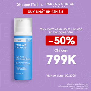 Tinh chất ngăn ngừa lão hóa ba tác động Paula's Choice Triple Active Total Repair Serum 30ml 1020