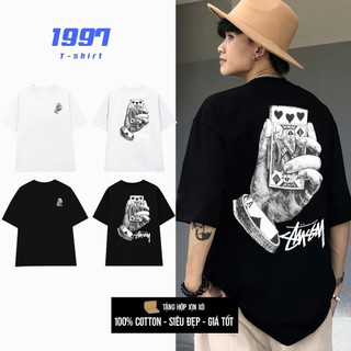 Áo thun nam stussy đứng form 2 chiều áo thun unisex stussy năng động thoải mái stussy áo stu048