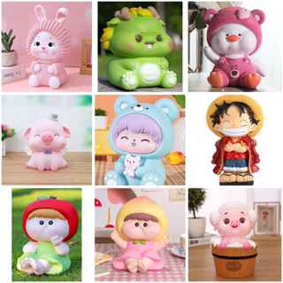 (Tặng Kèm Màu + Cọ Vẽ) Tượng tô màu thạch cao hottrend size lớn, size to 20-25cm