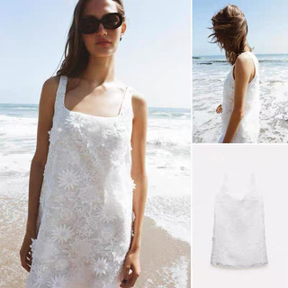 ĐẦM CHỮ A CỔ VUÔNG ZARA XUẤT