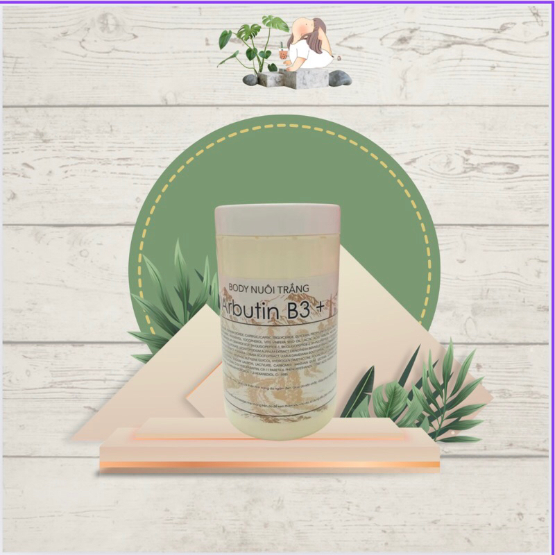 [Giá sale] Kem body nuôi trắng Arbutin B3+ dưỡng trắng da, nâng tone da(màu vàng)