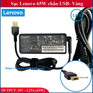 Sạc laptop lenovo chân usb 20v - 3.25a - 65w