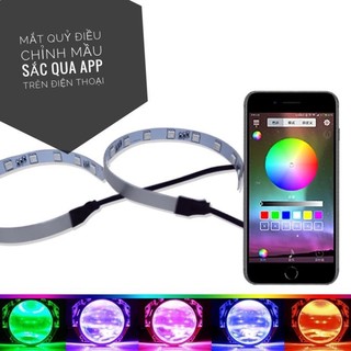 Vòng LED Mắt quỷ chỉnh mầu qua App trên điện thoại