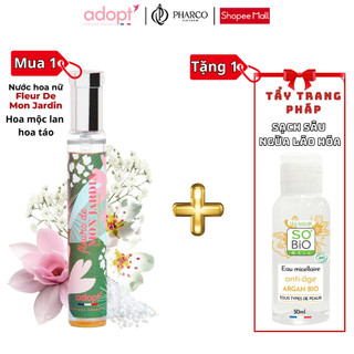 Nước hoa nữ hương hoa Fleur De Mon Jardin EDP 30ml lưu hương lâu lên đến 12h mùi hoa mộc lan, hoa táo ADOPT