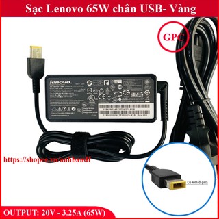 Sạc Laptop Lenovo 20V - 3.25A - 65W chân USB thay cho Lenovo G40-30 G40-70 Z40 Z50 E41-80 G40 G40-45 G40-80 Yoga