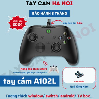 Tay cầm chơi game A102L 2024, tay cầm có dây Joystick 360 chơi game fifa online 4 mượt, không độ trễ