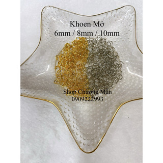 10G Khoen Tròn Mở Size 6-8-10mm Làm Phụ Kiện Trang Sức Handmade Giá Sỉ