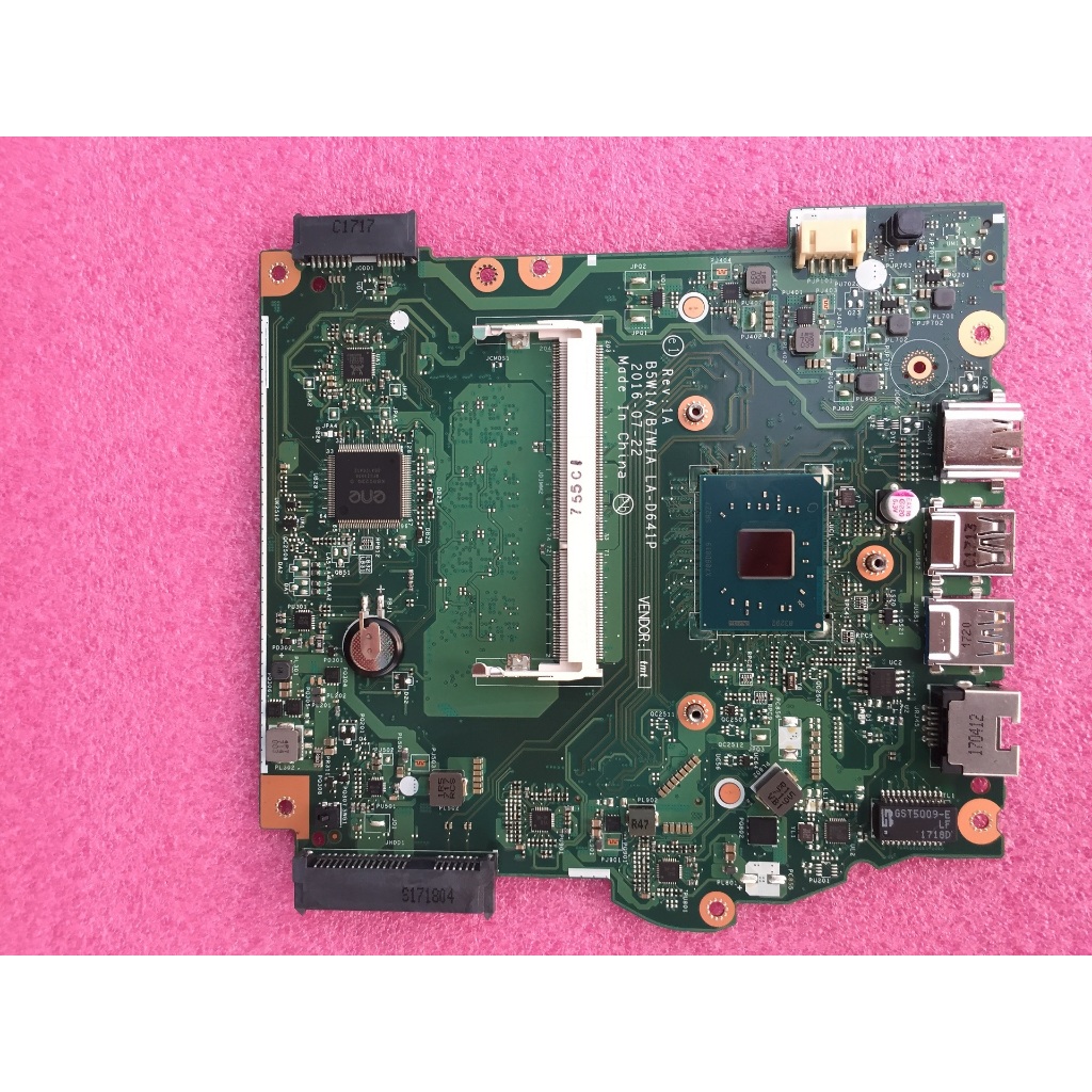 Acer Aspire ES1-533 Motherboard INTEL Celeron N3350 B5W1A / B7W1A LA-D641P