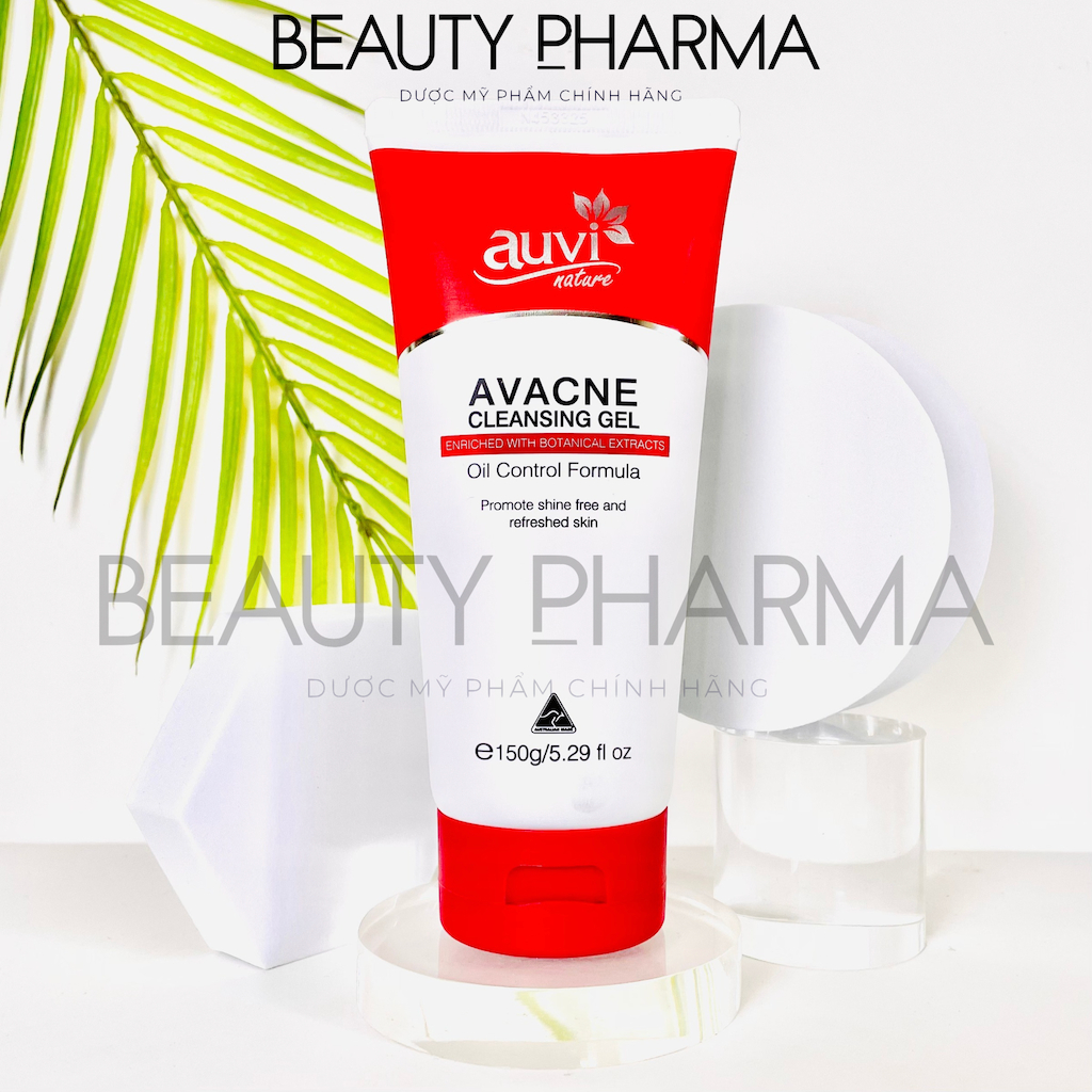 [DATE MỚI-CHÍNH HÃNG] AVACNE CLEANSING GEL AUVI NATURE – Sữa rửa mặt làm sạch, giảm nhờn mụn và se khít lỗ chân lông