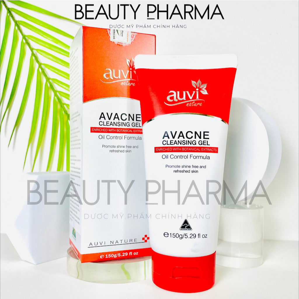 [DATE MỚI-CHÍNH HÃNG] AVACNE CLEANSING GEL AUVI NATURE – Sữa rửa mặt làm sạch, giảm nhờn mụn và se khít lỗ chân lông