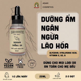 [5-20ml] Serum dưỡng ẩm, ngăn ngừa lão hóa nhân sâm  Asari Cosmetics