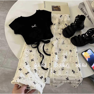 Set quần ống suông bé