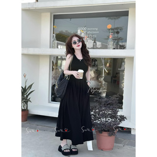 Váy cotton phối lụa siêu đẹp