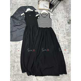 Váy cotton phối lụa siêu đẹp