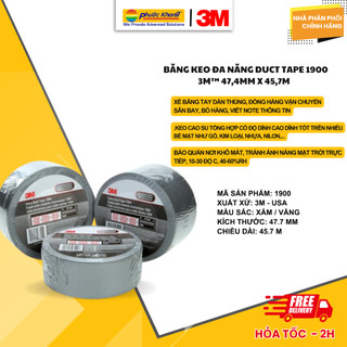 Băng keo đa năng 3M Duct tape 1900 47,4mm x 45,7m