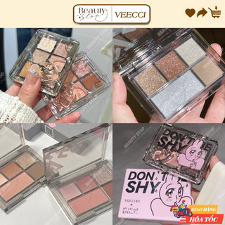 (HOẢ TỐC - MÀU MỚI NHẤT) Bảng Phấn Mắt & Má Hồng 5 Ô VEECCI Nhiều Phiên Bản