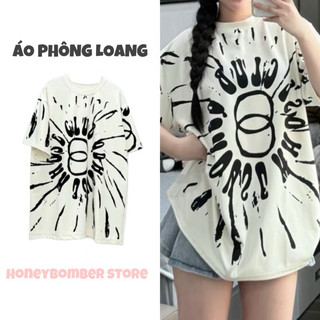Áo Thun Loang Kem Cá Tính 🌸Áo Phông Nữ Tay lỡ Form Rộng Ulzzang🌸