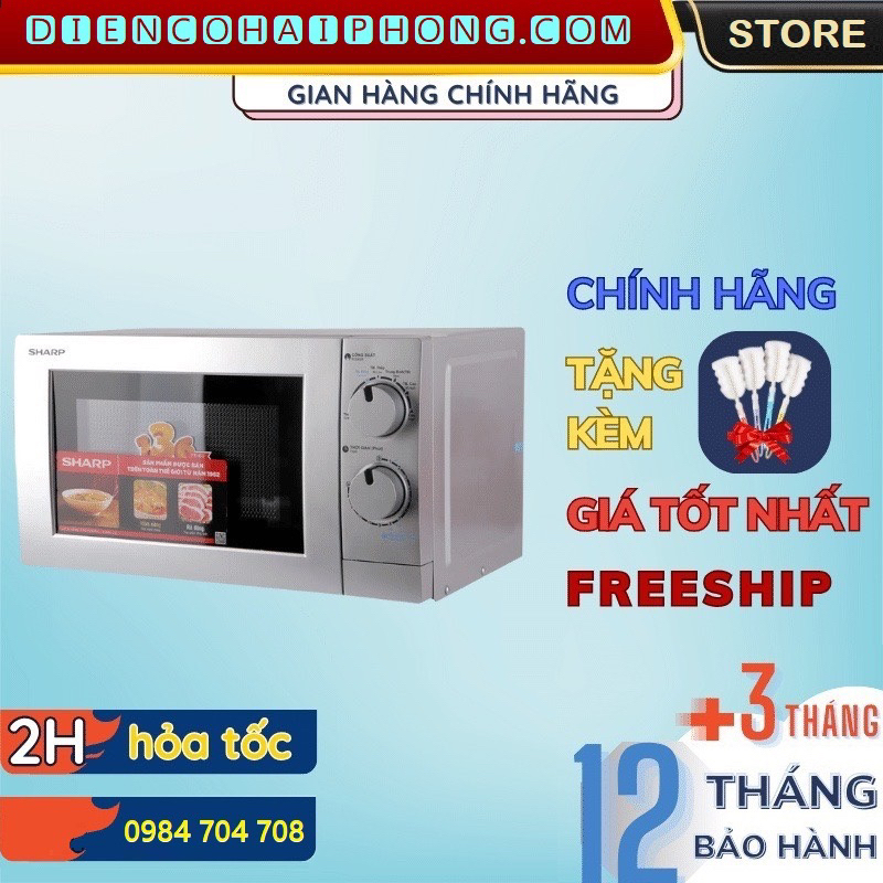 Lò Vi Sóng Sharp R-207VN-SL ( dung tích 20L )