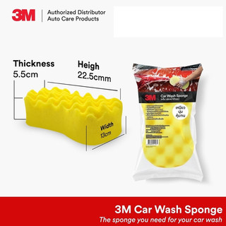 Miếng mút bọt biển rửa xe 3M™ Car Wash Sponge bọt mịn, bền - cầm chắc tay