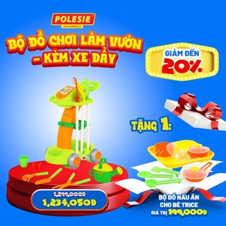 Đồ Chơi Làm Vườn Kèm Xe Đẩy Polesie 54548 - Hàng chính hãng nhập khẩu châu âu