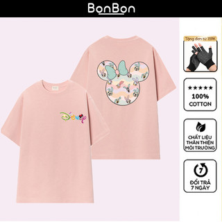 Áo thun Mickey nam nữ 100% cotton, form unisex co giãn 2 chiều BonBon - AHMK11