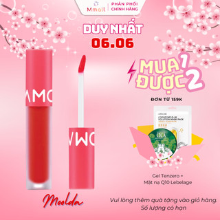 Son tint lì lâu trôi dưỡng ẩm không chì 20 Màu Moolda Tattoo Fixing Lip Tint  - Mmall nhập khẩu chính hãng