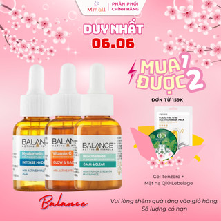 Serum Balance Vitamin C trắng da mờ thâm mụn Hyaluronic cấp nước và Niacinamide dưỡng ẩm chính hãng 30ml | Mmall_vn