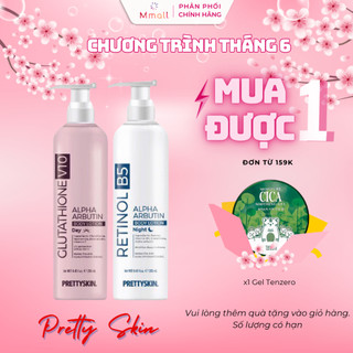 Kem dưỡng trắng da body PrettySkin Body Lotion Glutathione Retinol B5 nâng tone làm trắng chống nắng | Mmall.vn