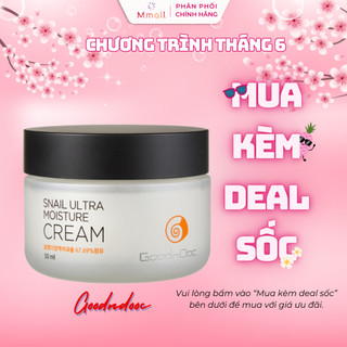 Kem ốc sên GoodnDoc Hàn Quốc Snail Cream dưỡng trắng mềm mịn da 50ml