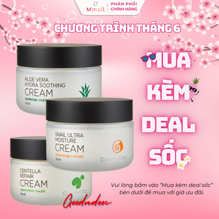 Kem dưỡng ẩm da mặt GoodnDoc Centella Cream Rau má - Ốc sên - Lô hội Chính hãng Hàn Quốc 50ml