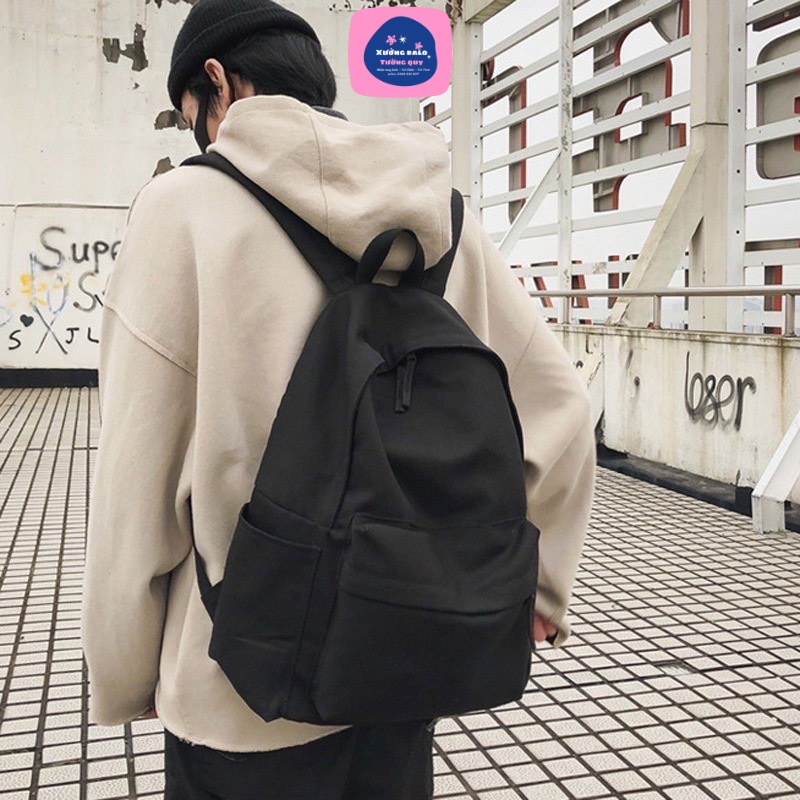 Balo Nam Nữ Thời Trang Hàn Quốc, Balo Ulzzang Basic Trơn- BL24