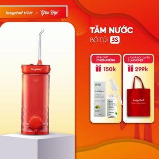 Tăm nước du lịch bỏ túi Lazychef 3s, 3 chế độ làm sạch tự động bằng công nghệ sóng siêu âm, chống thấm nước IPX7
