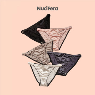 Quần lót lụa tam giác chữ thêu PinkPlay cao cấp NuciFera