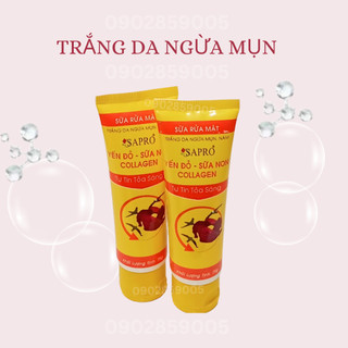 Sữa rửa mặt sapro ngừa mụn nám