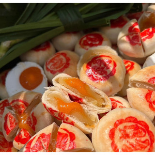 Bánh pía đậu xanh trứng muối kim sa 350gr