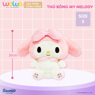 Thỏ bông my melody, gấu bông sanrio chính hãng , chất vải bông mềm mịn cao cấp từ tagger