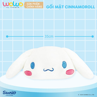 Gối ôm, Gối tựa lưng Cinnamoroll 35cm, Gối Sofa Gấu bông Mềm mịn Cute - Chính hãng từ WOWO by TAGGER
