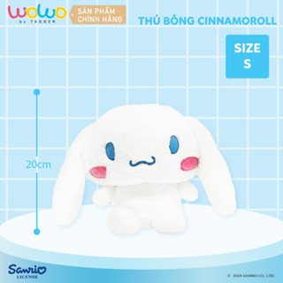 Gấu bông Cinnamoroll Nhỏ 20cm, Vừa 32cm, Thú bông Ôm ngủ Mềm mịn, Cao cấp An toàn cho bé - Chính hãng từ WOWO by TAGGER