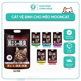 Cát Vệ Sinh Cho Mèo KengPet Shop - Cát Mèo Nhật Đen MOONCAT, CATLIKE 9L/18L  Thấm Hút Khử Mùi Siêu Vón Ít Bụi