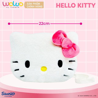 Túi Gấu bông Hello Kitty nhỏ 22cm, Túi Đeo chéo Nam Nữ Xinh Cho bé Đựng Quần áo Đi học - Chính hãng từ WOWO by TAGGER