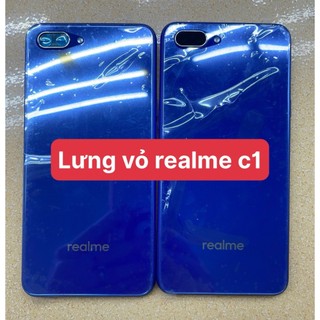 Lưng vỏ không xương điện thoại realme c1-kèm khay sim