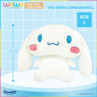 Gấu bông Cinnamoroll Size To 45cm, Thú bông Ôm ngủ Mềm mịn Cao Cấp An toàn cho bé - Chính hãng từ WOWO by TAGGER