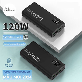  Pin sạc dự phòng 30000mah Mimota có hỗ trợ sạc nhanh được 3-4 lần cho điện thoại tùy vào dung lượng 