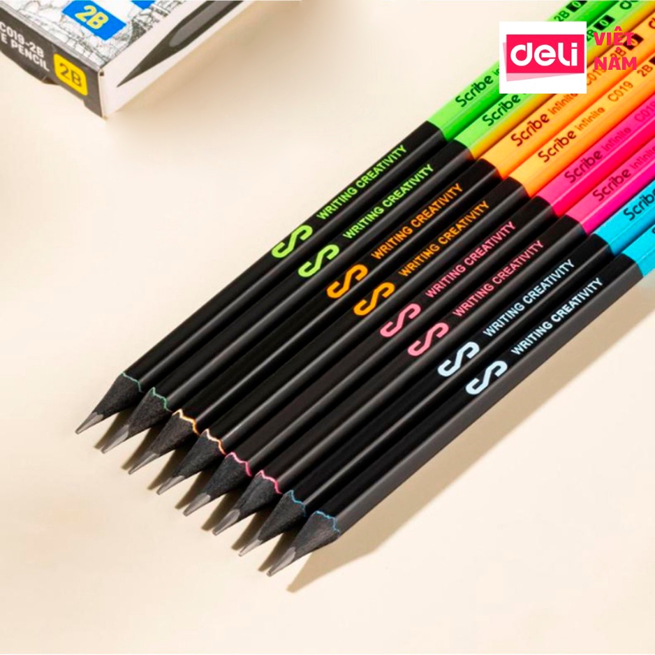 Bút Chì Gỗ Đen 2B Deli C019 ( EC019 )