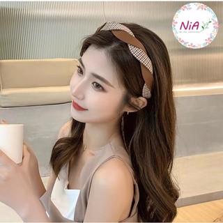 Cài tóc vải caro mẫu mới dành cho nữ PK090