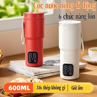 Xách tay siêu tốc độ mini ấm đun nước 650ml du lịch điện sưởi ấm cốc nước nóng