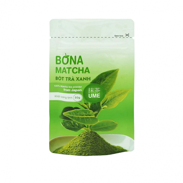 Bột Trà Xanh Nhật Bản Bona Matcha Ume (50g)